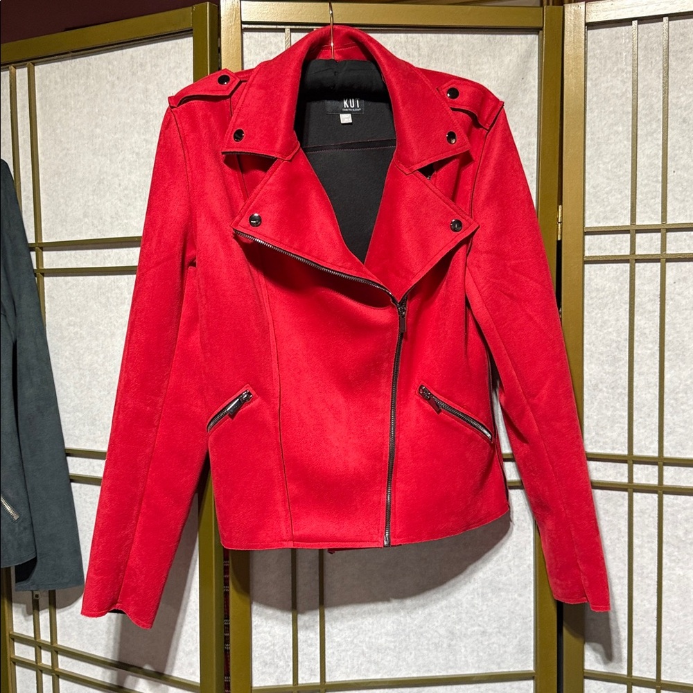 Red Microfiber Jacket By Kit - image 1